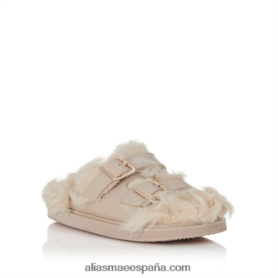 crema/piel de oveja natural/cuero Alias Mae patty NVV6BT155