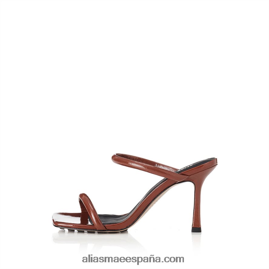 charol arrugado bronceado Alias Mae sotavento NVV6BT130